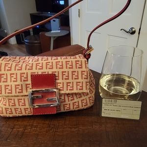 Auth. Fendi Borsa Mini Mama Zucchino Red Limited